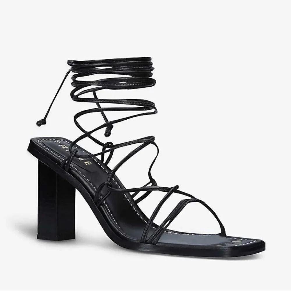 FRAME Le Doheny Heel Sandals Black